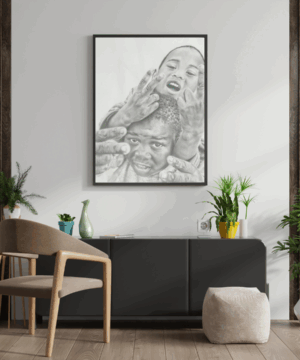 Township Boys Drawing by Lizl Bode